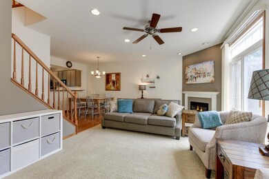 Cozy living area with gas fireplace