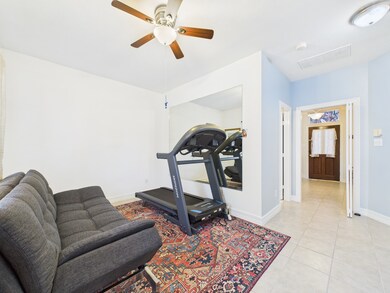 1st Floor Bonus Room setup for home workouts