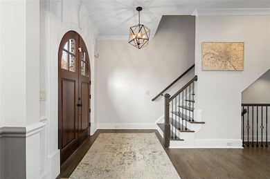 Freshly painted entry