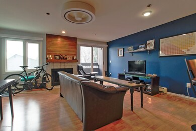 Living Room with Private Balcony