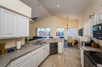 You will love the flow and amazing ceilings throug