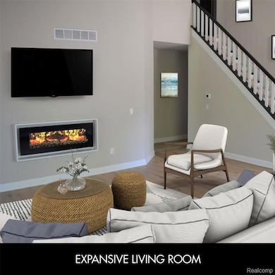 Virtually Staged Living Room