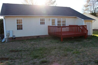 The newly painted deck is perfect for entertaining
