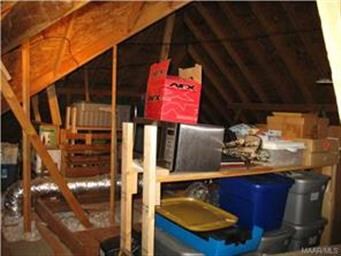 Plenty of attic storage!