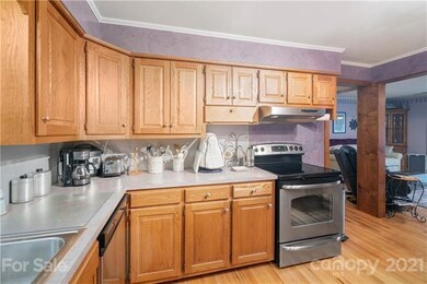 kitchen view looking into living room
