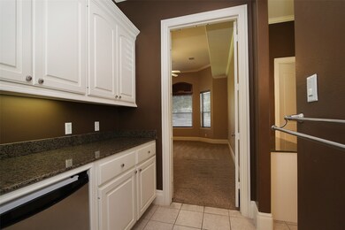 Breakfast Bar Between Study and Master Bedroom and