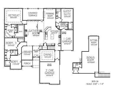 The Enclave is a very open and spacious plan!