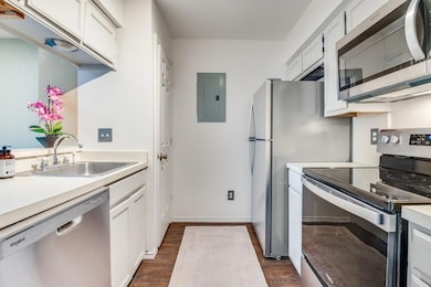 Kitchen with upgraded stainless-steel appliances, 