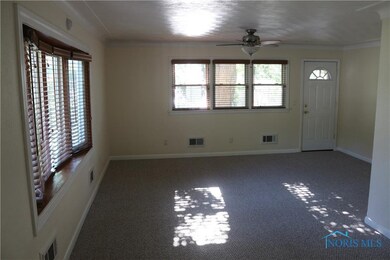 Living room with brand new carpet