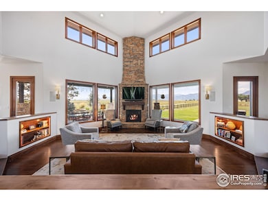 great room with beautiful fireplace