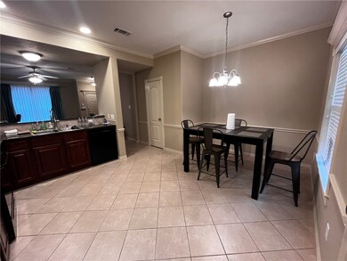 Dining area and kitchen