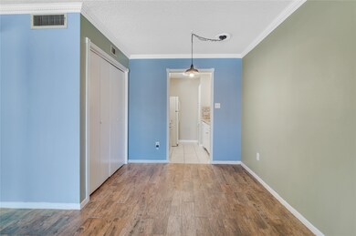 Living & dining areas have attractive wood floorin