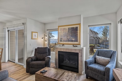 The focal point of the living area? Maybe not next to the window with Lake view!