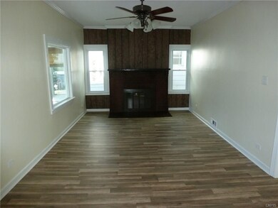 Living room with new flooring