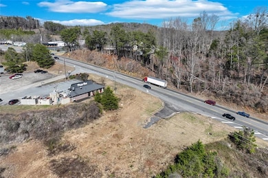 Aerial view with a view of trees