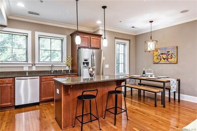 The kitchen has all the space you need to move aro
