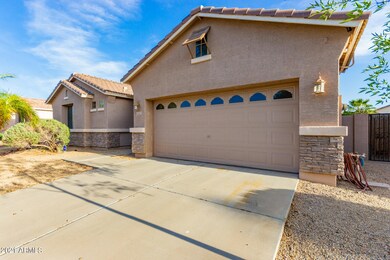Two car garage in Anderson Farms.