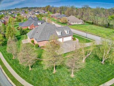 Beautifully landscaped and well manicured lawn.