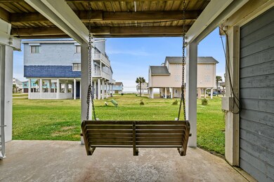 A swing on which to relax and enjoy the view.