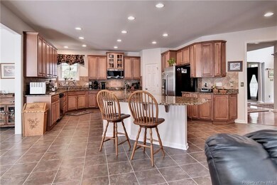 Large kitchen with gourmet island