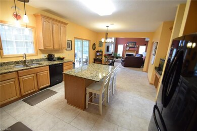 Large updated eat-in kitchen.   Granite counters, 