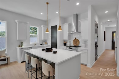 Entry hallway and kitchen