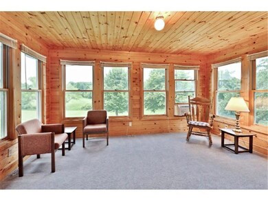 This awesome 3-season porch is generous in size an
