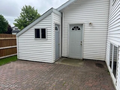 Garage Service Door and Patio