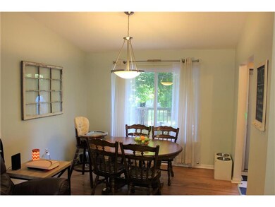 This is the view from the living room toward the d