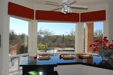 Breakfast to backyard view