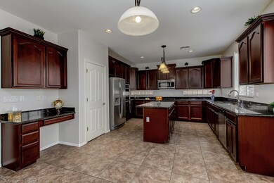 Kitchen Desk Work Station on the left