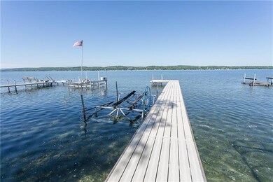 Step onto your spacious dock from your new concret