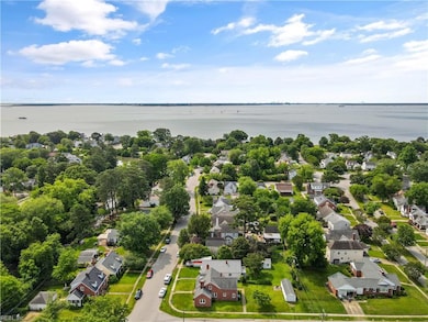 Corner exterior drone showing the distance to the beach