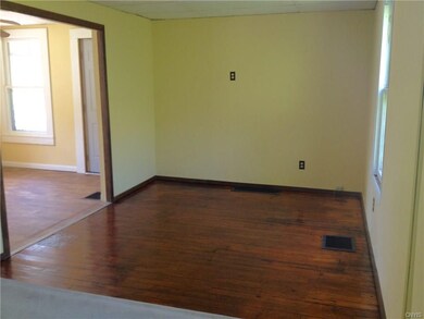 Nice wood floors in half the living room