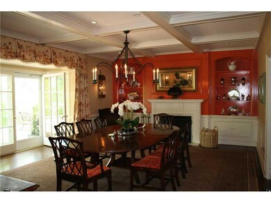 Dining Room. Gleaming hardwood floors and custom f
