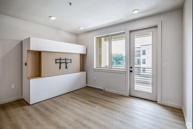 Entryway with light hardwood / wood-style flooring