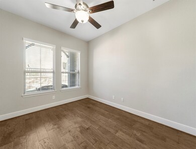 Study overlooks the front porch.