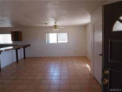 Dining room view show how open the floor plan is.