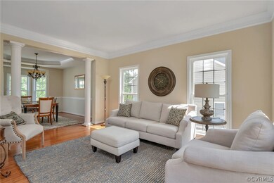 Freshly painted living and dining room, so bright