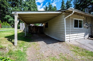 Carport on main house