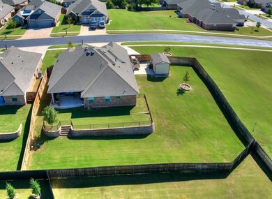 Aerial perspective of suburban area