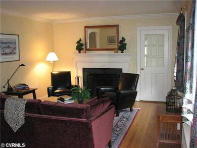 Living Room - Living room with wood burning firepl