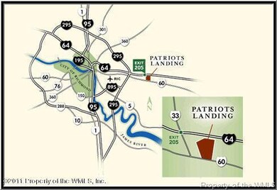 Map to Cumberland at Patriots Landing