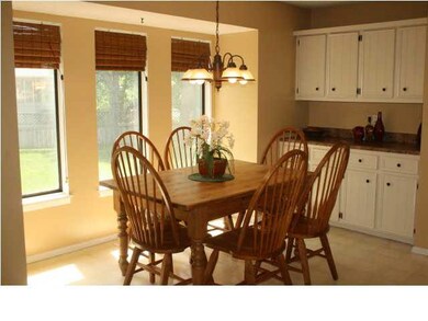 The built-in buffet provides extra storage and cou