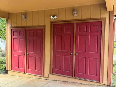 Double storage rooms in carport