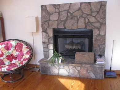 Stone Fireplace with Gas Logs