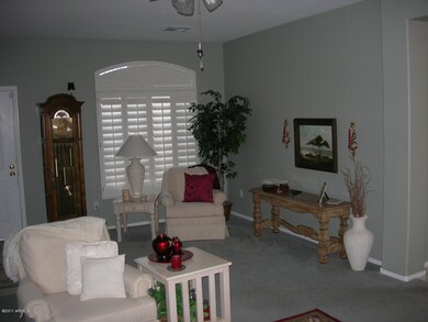 Living room showing shutters