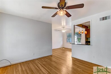 Great flow between the living and dining rooms.