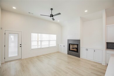 gas fireplace in living room