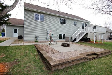 Back yard with deck and large patio